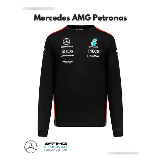 Franela Manga Larga Mercedes Amg Official