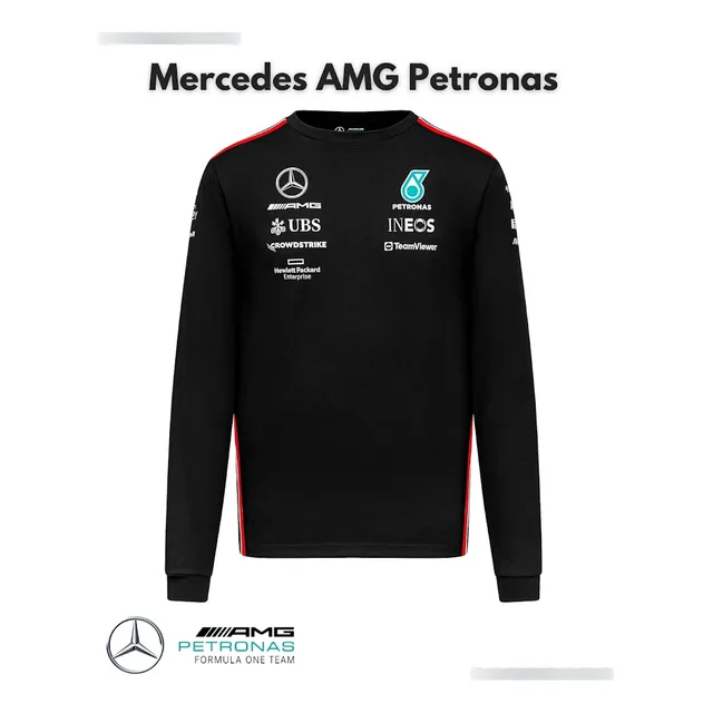 Franela Manga Larga Mercedes Amg Official
