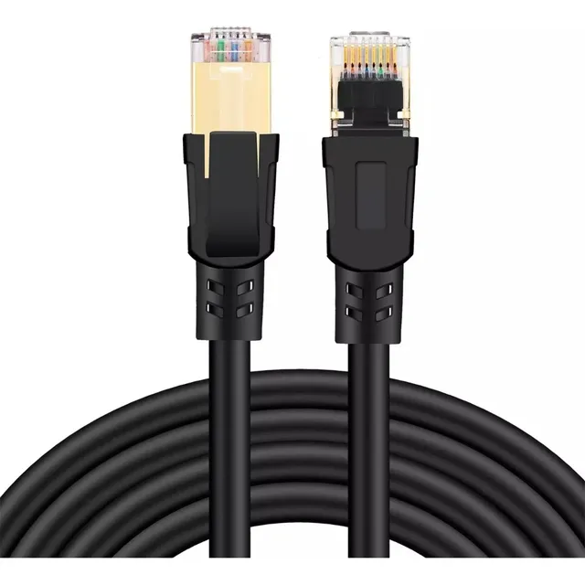 Gllai Cable Ethernet Cat8, Cable De Red Con Conector Rj45 (sftp, Velocidad 40 Gbps, 2000 Mhz, Lan Cable Blindado) Para Módem, Enrutador, Pc, Mac, Laptop, Nintendo Switch, Ps3, Ps4, Ps5,xbox (30m)