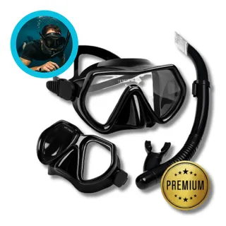 Kit Mergulho MĂĄscara Ăculos Lentes Profissional Snorkel Nfe Kit Mergulho MĂĄscara Ăculos Lentes Profissional Snorkel Nfe