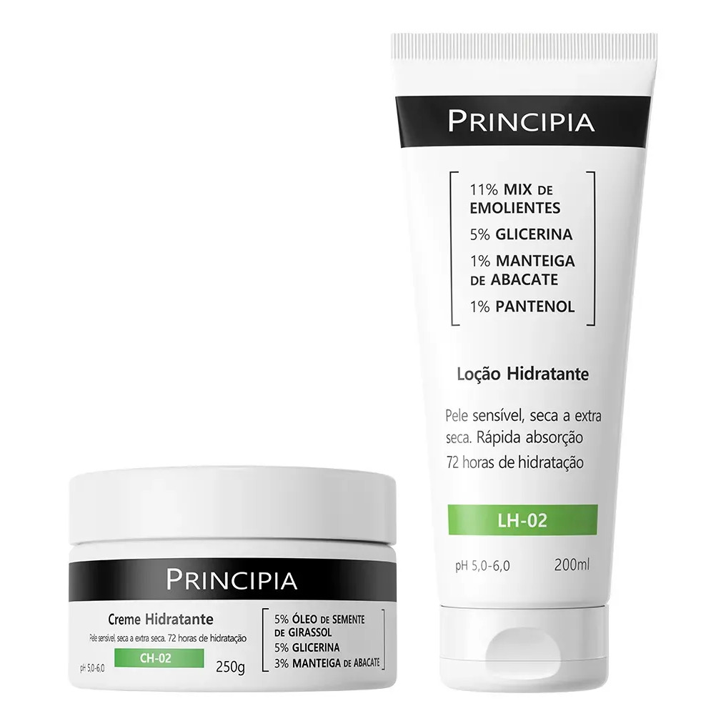Principia Kit Hidratação Corporal Lh-02 200ml + Ch-02 250g Sem Fragrância Principia Kit Hidratação Corporal Lh-02 200ml + Ch-02 250g Sem Fragrância