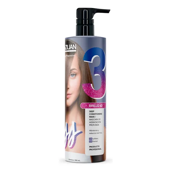 Mascara Hidratación Brazilian 500ml, Paso 3 Del Alisado