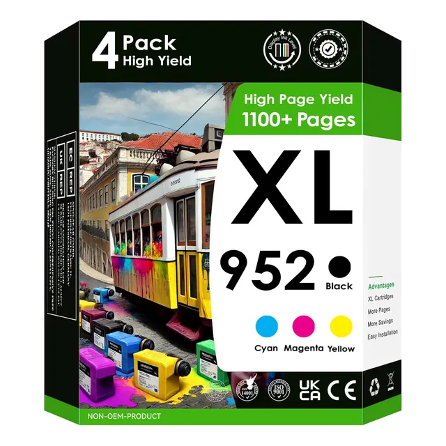 Cartuchos De Tinta De Alta Capacidad Compatibles Con Hp 952