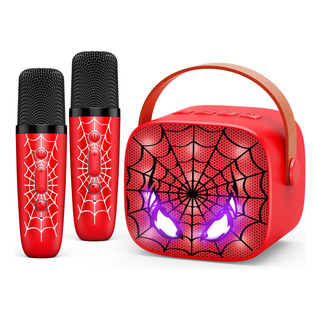 2 Microfonos Karaoke, Spider Bluetooth Juguete Regalo Niños 2 Microfonos Karaoke, Spider Bluetooth Juguete Regalo Niños