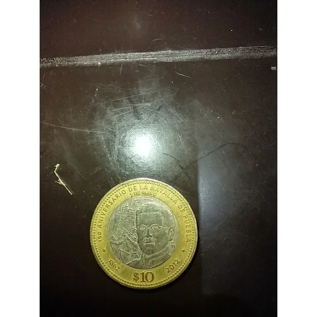 Moneda De 10 Del 5de Mayo Sel 2012