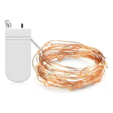 Luces Led De Hada Vintage Hilo De Luces Decorativas Rojo