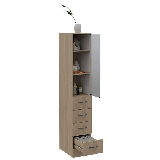 Torre De Baño Vanguard Rovere/blanco
