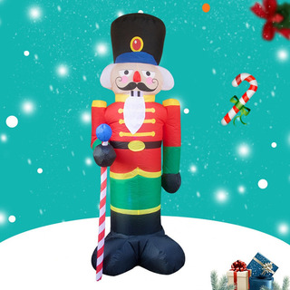 Para Figura Navideña Inflable Cascanueces Soldado Para Figura Navideña Inflable Cascanueces Soldado