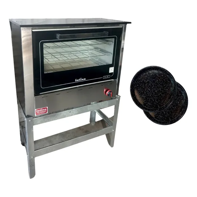 Horno Pizzero A Gas 6 Moldes Pizza Homologado + 3 Pizzeras