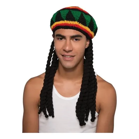 Gorra Con Rastas Hombre O Mujer. Cotillon Chirimbolos