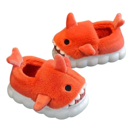 Pantuflas Niños Felpa Tuburón Anime Kawaii 24 Al 37 Shark