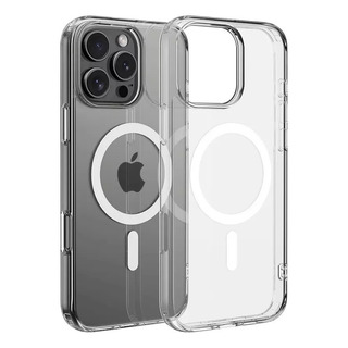 Funda Para iPhone 16 Pro P/magsafe Transparente Vidrio Full Funda Para iPhone 16 Pro P/magsafe Transparente Vidrio Full