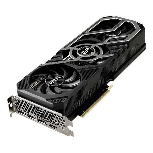 Placa de video Nvidia Palit GamingPro GeForce RTX 30 Series RTX 3070 NE63070019P2-1041A Black Edition 8GB