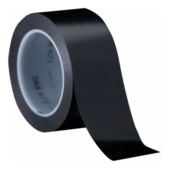 Cinta Vinilo 5.2 Mil 36 Yarda Largo X 0.5  Ancho Color Negro