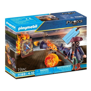 Figura Armable Playmobil Pirata Con Cañón 19 Piezas 3+ Figura Armable Playmobil Pirata Con Cañón 19 Piezas 3+