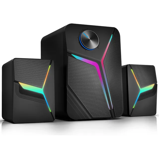Tone Joy Bocinas Gaming Con Luces Rgb Led Para Pc/tv