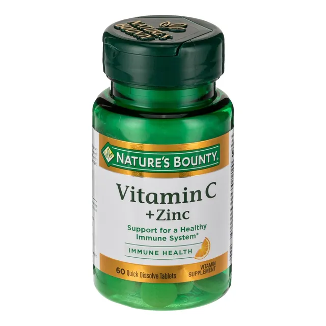 Vitamina C Con Suplemento De Zinc Natures Bounty - 60 Tablet