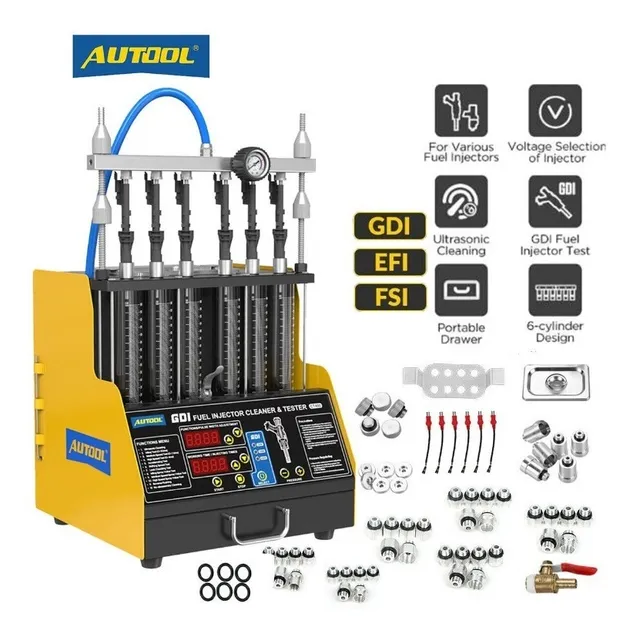 Maquina Limpieza De Inyectores Autool Ct400 Gdi 6 Cilindros