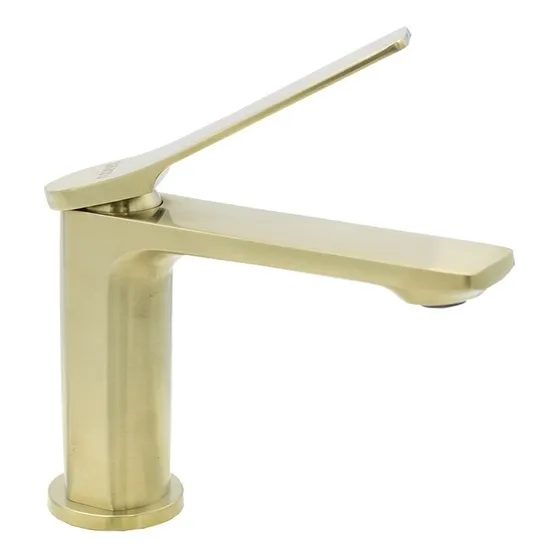 Grifo Monomando Baño Lavabo Ovalin Dorado Brillante Lujo