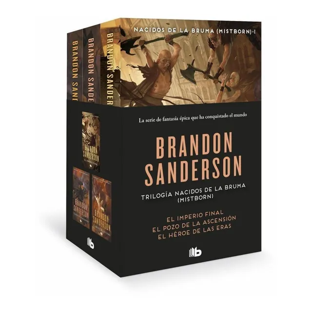 Estuche Trilogía Nacidos De La Bruma 3 Volúmenes Brandon Sanderson Editorial B de Bolsillo 2021