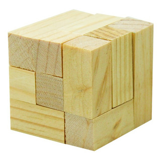 Cubo Soma Didactico De Madera 6 Cm Cubo Soma Didactico De Madera 6 Cm