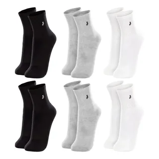 Kit 6 Pares Meia Lupo Cano Médio Masculina Atacado Original Kit 6 Pares Meia Lupo Cano Médio Masculina Atacado Original