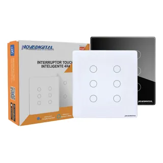 Interruptor Inteligente 6 BotÔes Zigbee Mesh 4x4 Touch Alexa Interruptor Inteligente 6 BotÔes Zigbee Mesh 4x4 Touch Alexa