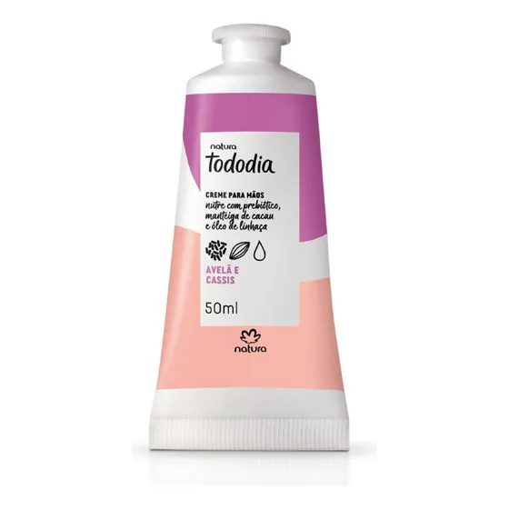 Creme Nutritivo Para Mãos Tododia Avelã E Cassis 50 Ml