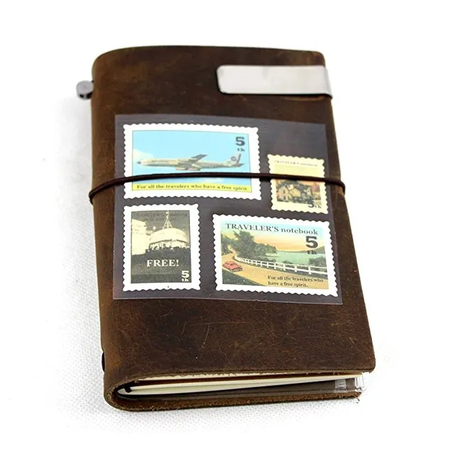 Notebook Pasión Del Vintage Cuero Hechos A Mano Recargable V