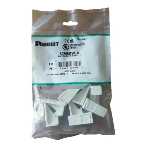 Tapa Ciega Panduit Cmbiw-x Minicom Blanco Mate