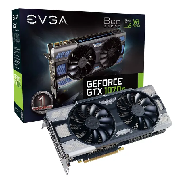 Tarjeta Gráfica Evga Geforce Gtx 1070 Ti Ftw2 Gaming 8gb Gdd