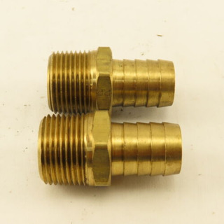 3/4 Npt X 3/4 Hose Barb Brass Fitting Lot Of 2 Aal 3/4 Npt X 3/4 Hose Barb Brass Fitting Lot Of 2 Aal