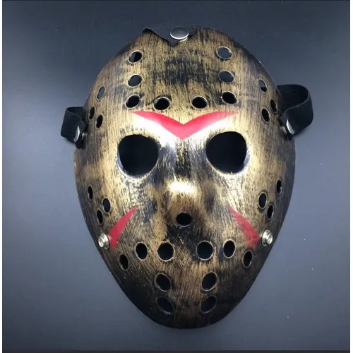Máscara Jason Sexta Feira 13 Luxo Cor Metalizada Cobre