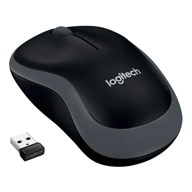 Mouse Logitech M185 Inalambrico Grey Color Negro
