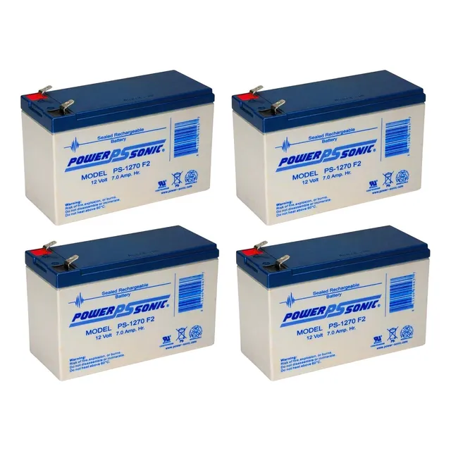 4 Piezas Reemplazo No Break Ps1270 F2 12v 7ah Power Sonic