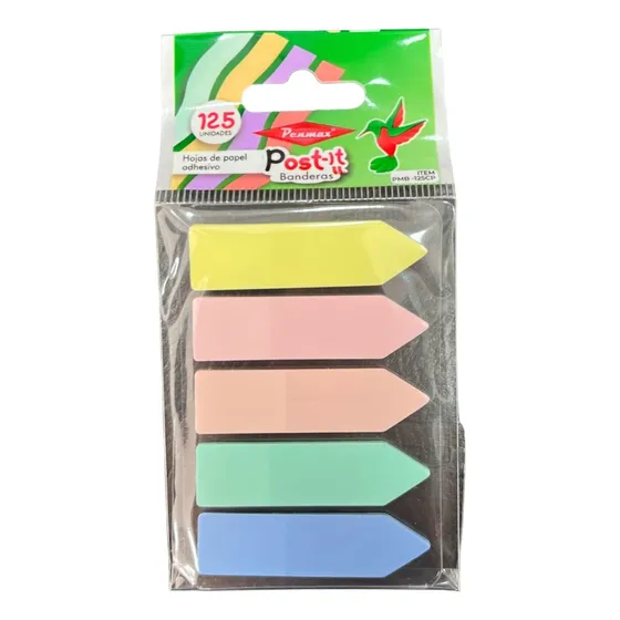 Notas Adhesivas Post It Banderitas Pastel X 125 Und
