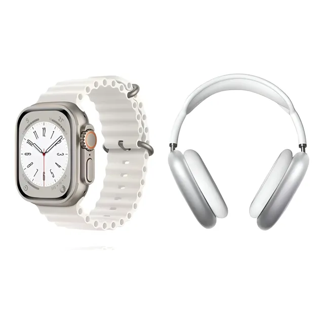Smartwatch T900 Ultra + P9 Max Blanco 19mm Tactical