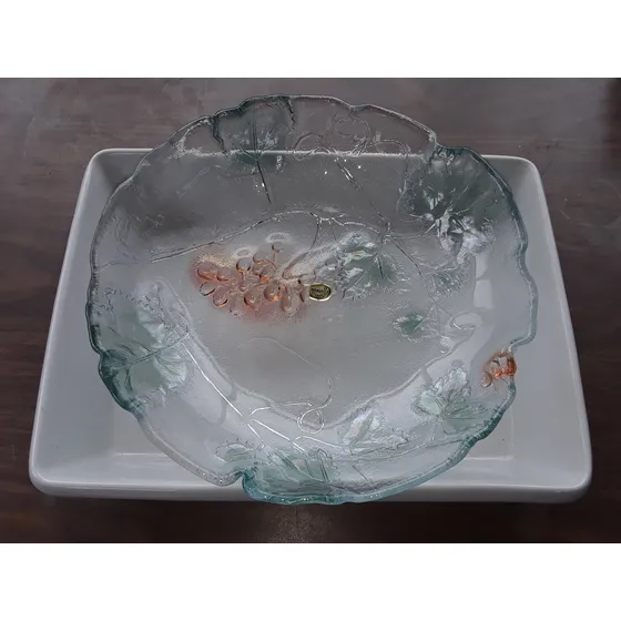 Plato Decorativo Cristal De Bohemia / (leer Descripción)