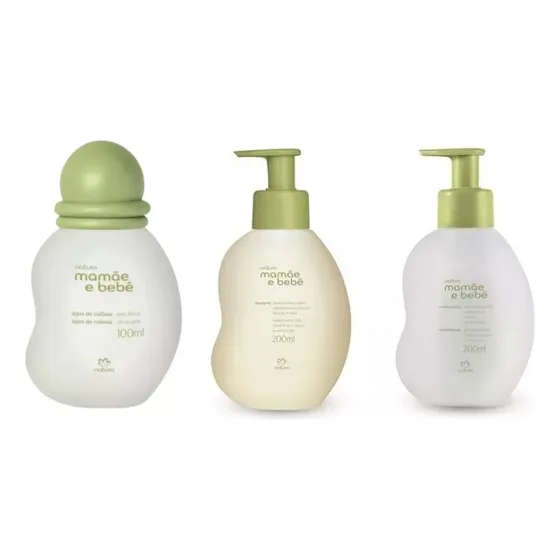 Colônia Mamãe E Bebê + Shampoo E Condicionador Natura