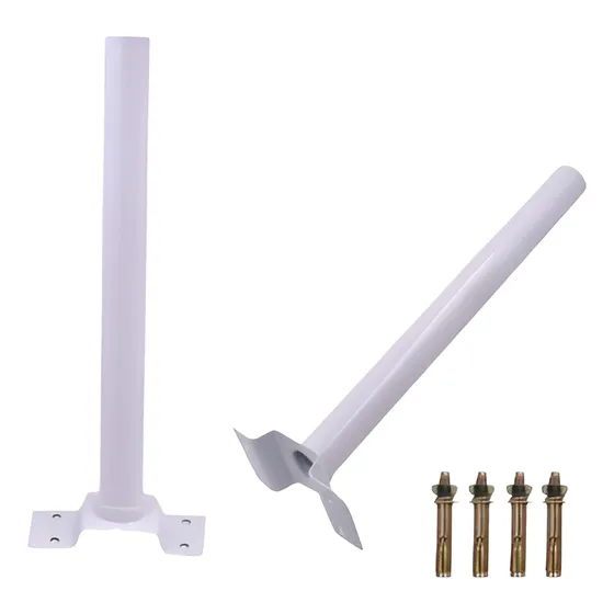 Brazo Para Foco Solar Con Base Para Amurar Diametro 2-5cm