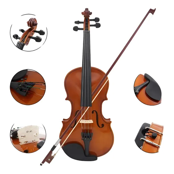 Violín Irin 4/4 Acústico Brillante Con Accesorios