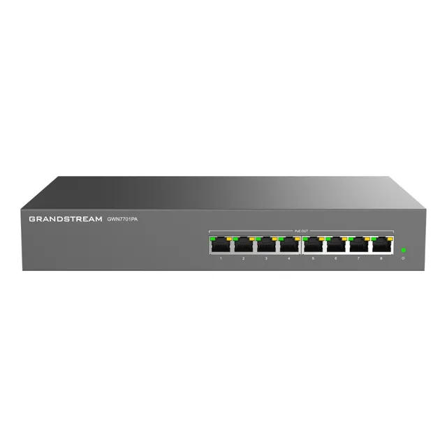 Conmutador PoE Gigabit de 8 puertos Red no administrada Gwn7701pa