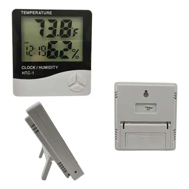 Termohigrometro Digital Higrometro, Humedad, Reloj, Alarma