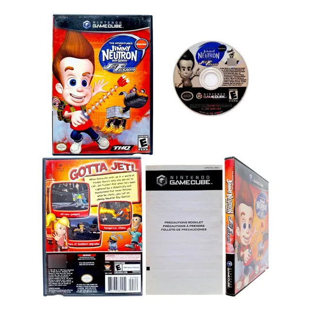 Jimmy Neutron Boy Genius Jet Fusion Nintendo Game Cube  (Reacondicionado)