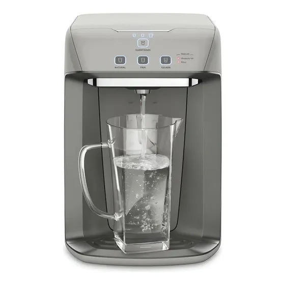 Purificador de Água Electrolux Gelada Fria e Natural com Luz UV PA31G Prata Bivolt