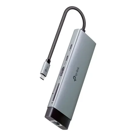 Hub Usb Tp-link Uh9120c 9 Em 1 Tipo C - Cor Cinza Escuro
