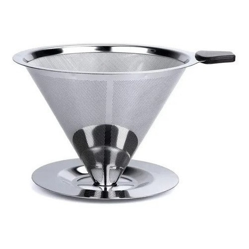 Filtro Coador De Café Inox - Peneira Aço Reutilizável - Nybc Filtro Coador De Café Inox - Peneira Aço Reutilizável - Nybc
