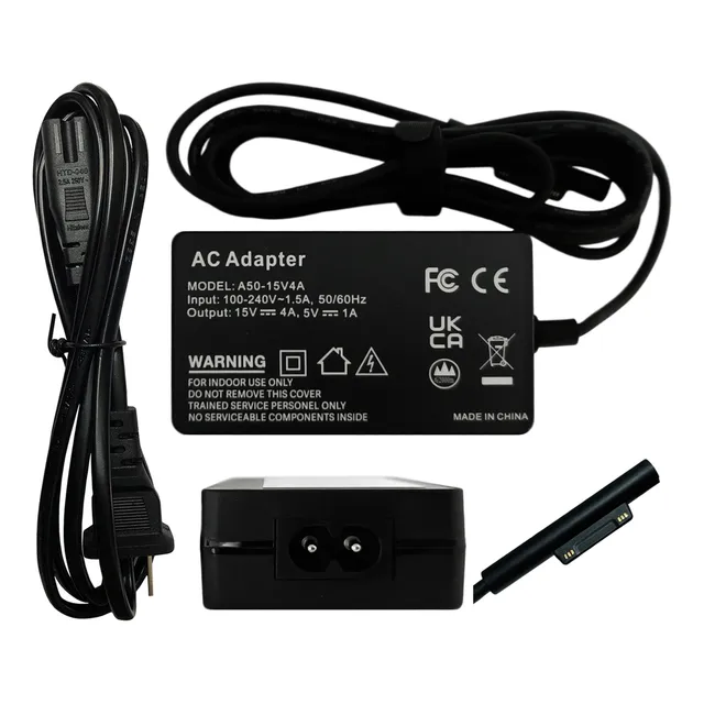 Cargador Compatible Con Microsoft 15v 4a Surface Book 2