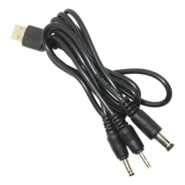Cable Usb Macho A Dc National De 5.5 Mm. 3.5 Mm Y 2.5mm