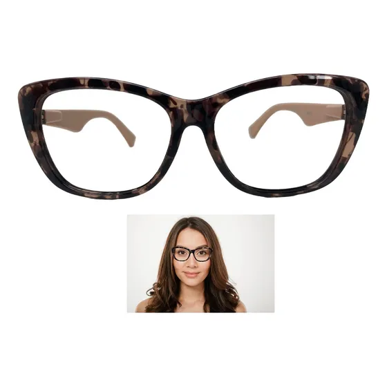 Armação Óculos Para Grau Cats Longe Perto Multifocal Retro
